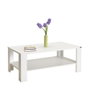Hanah Home Shp-695-Dd-1 Mesa de Centro Blanca Diamante 110x65x42 cm Tablero Melamina 16mm Elegante Moderna Funcional
